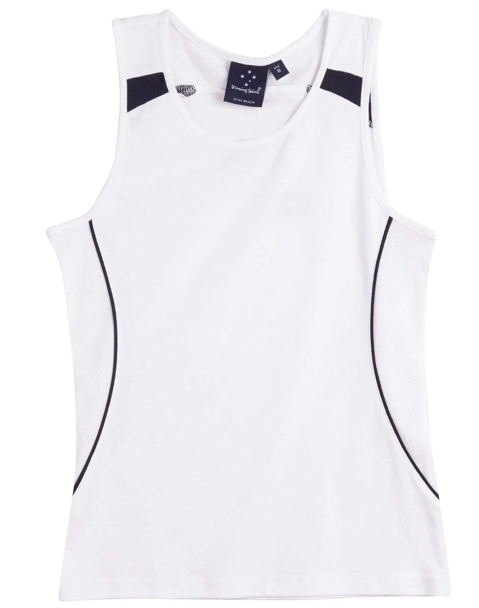 Legend Singlet Ladies Sl54 Casual Wear Winning Spirit White/Navy 8